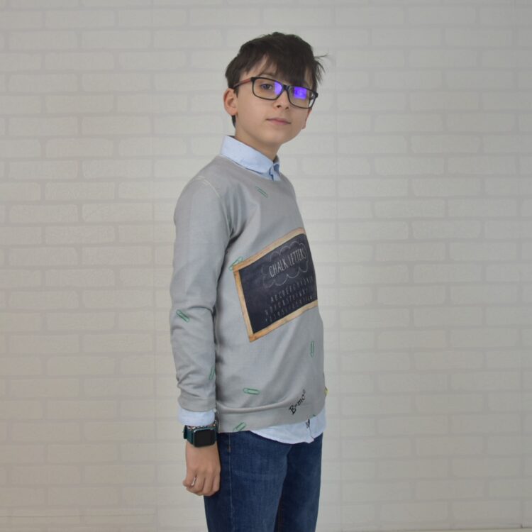 Maglia SCHOOL in cashmere-seta