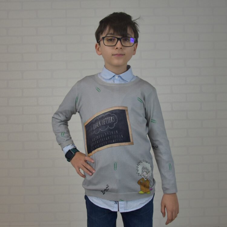 Maglia SCHOOL in cashmere-seta