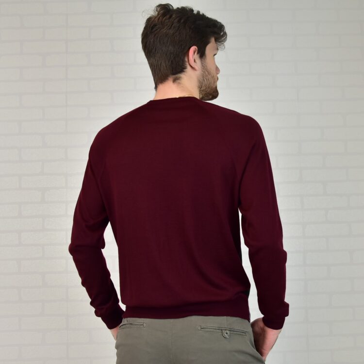 Girocollo raglan BIKER_bordeaux