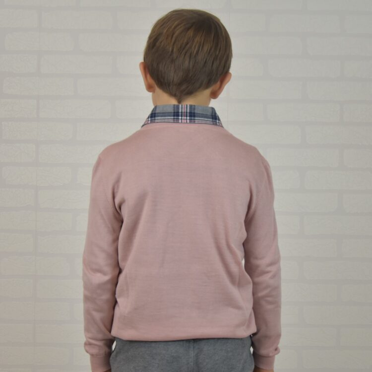 maglia bambino in cashmere stampata