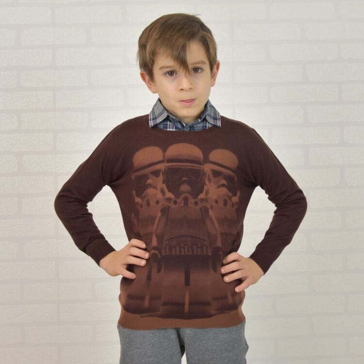 maglia STAR WARS in cashmere stampata