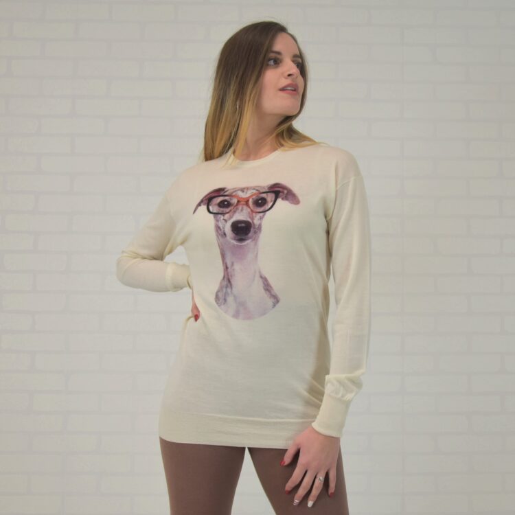 Girocollo ANIMAL in cashmere-seta